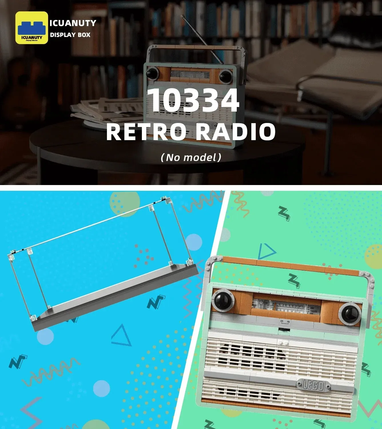 Eksponavimo dėžė LEGO Creator Retro Radio 10334 — 5