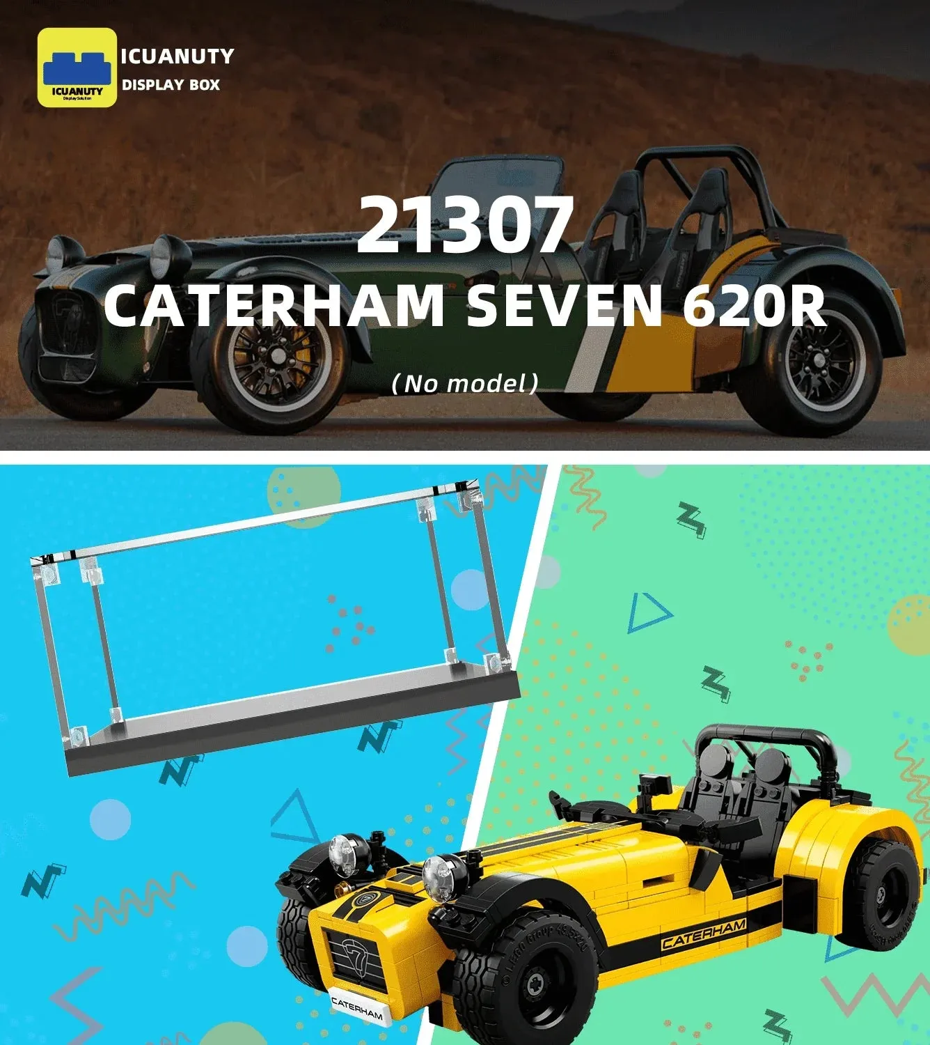 Eksponavimo dėžė LEGO Ideas Caterham Seven 620R 21307 — 4