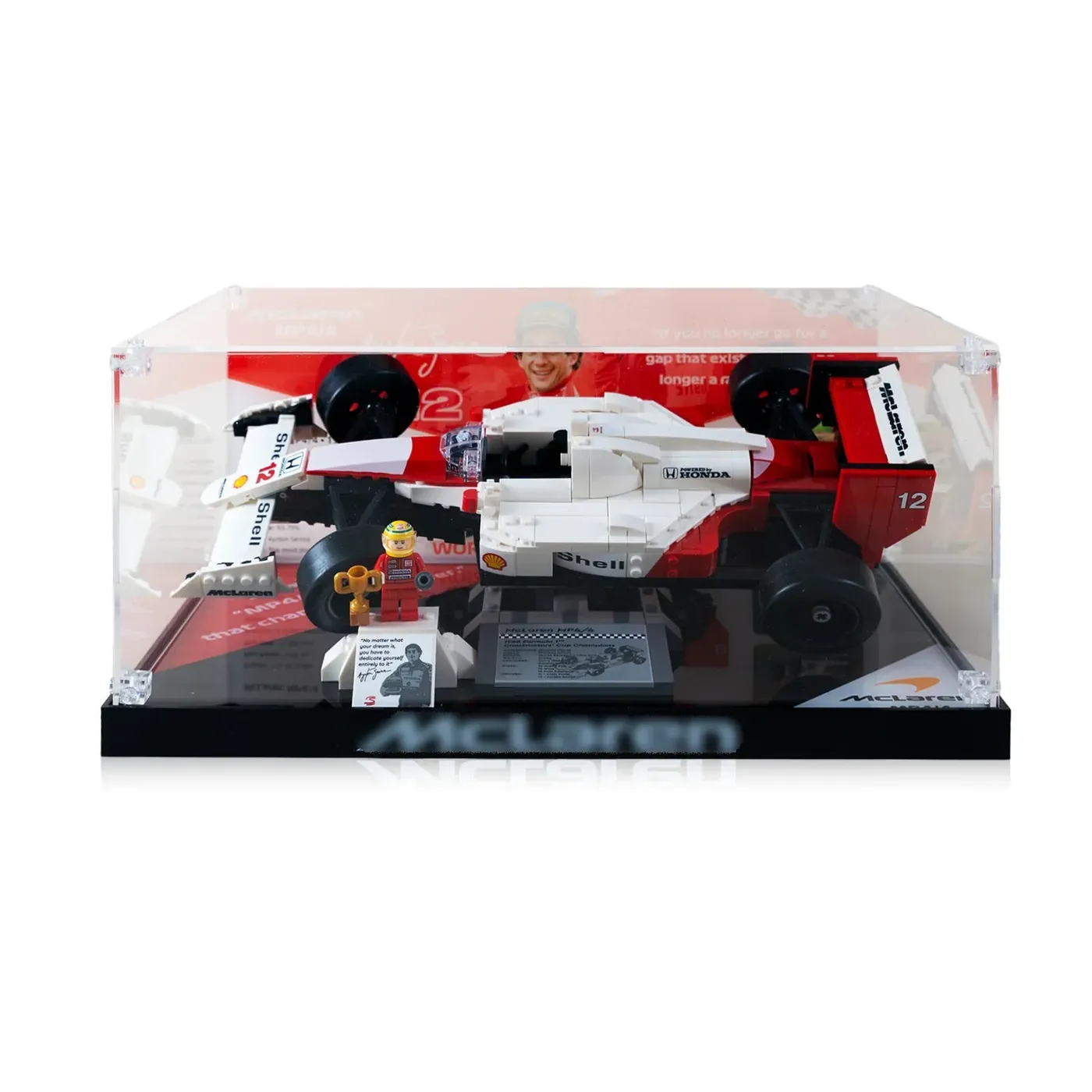 Display Case for LEGO® Icons F1 Legends Collection (McLaren MP4/4 10330, Williams FW14B 10353, Ferrari F2004 11375) — 23