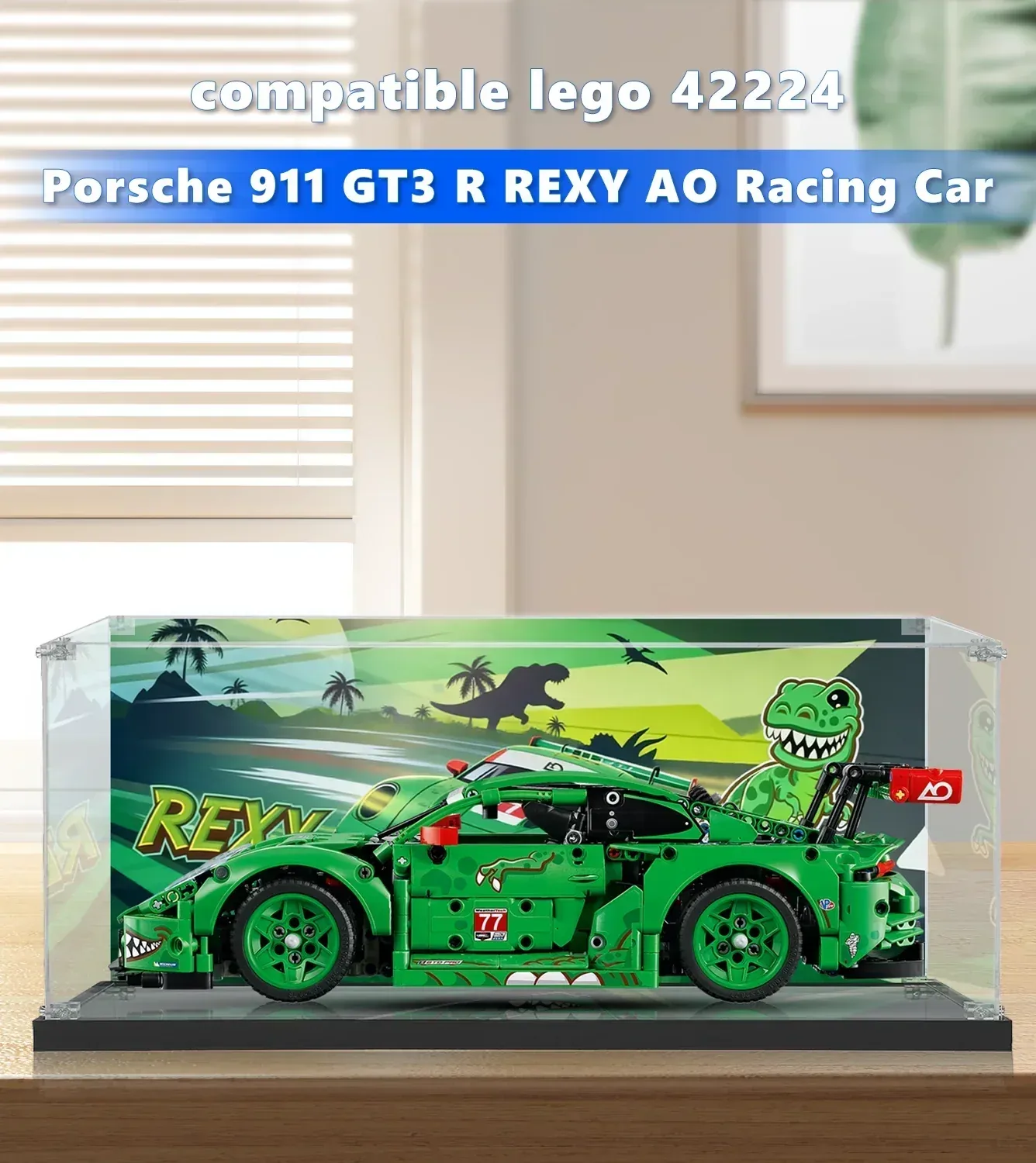 Eksponavimo dėžė, skirta LEGO Technic™ Porsche 911 GT3 R REXY AO Racing Car 42224 — 4