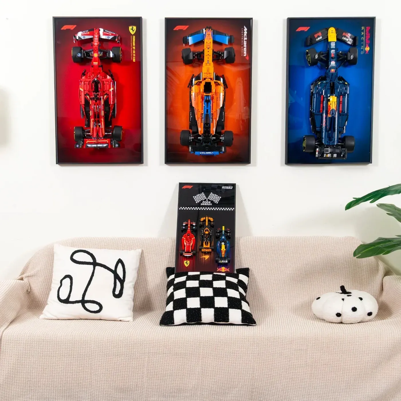 Ramka ścienna do samochodów F1 LEGO Speed Champion (1:32) Triple Racer 2024 — 5