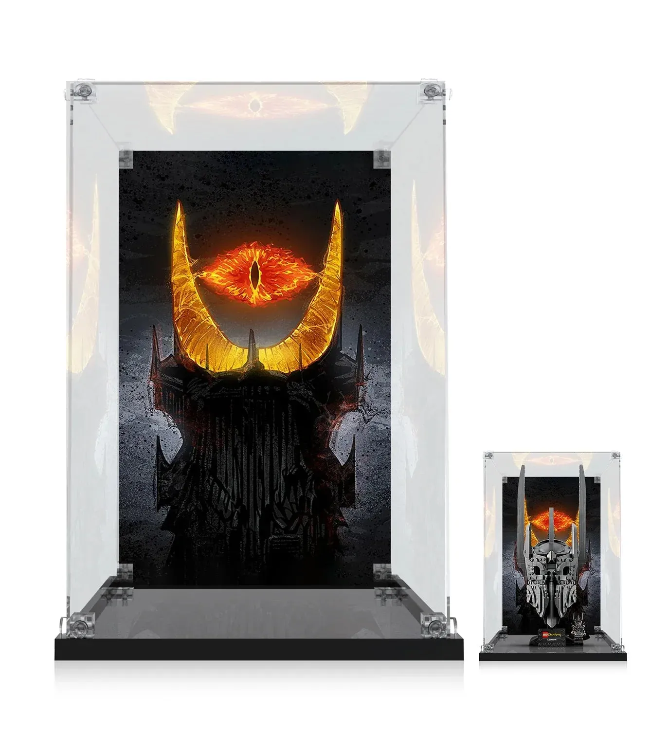 Gablota ekspozycyjna Premium kompatybilna z LEGO® Icons The Lord of the Rings: Sauron's Helmet 11373 — 9