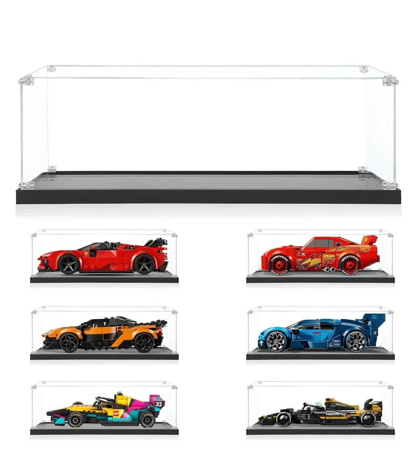 Display Case For LEGO Speed Champions (1 :32 suitable) 77253 — 2