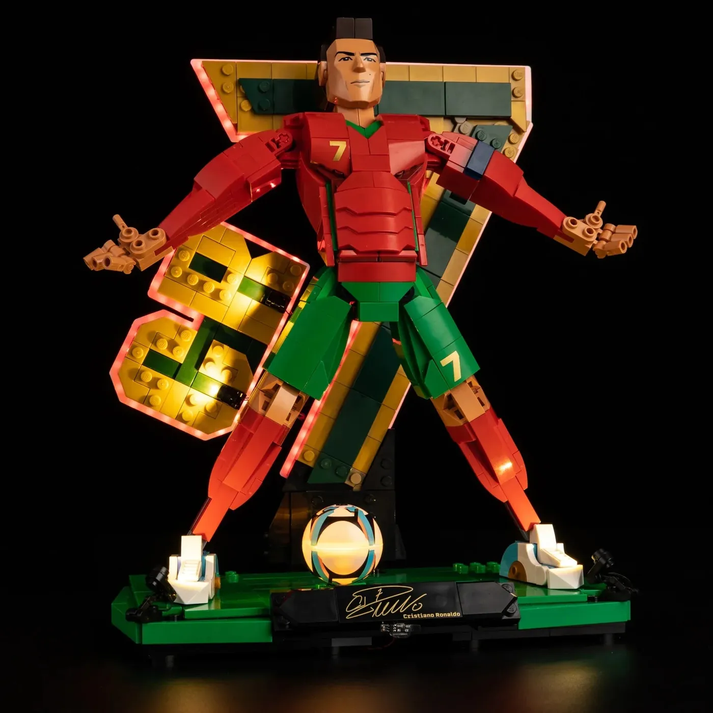 Premium apšvietimo rinkinys, suderinamas su LEGO® Editions Cristiano Ronaldo – Soccer Legend 43016