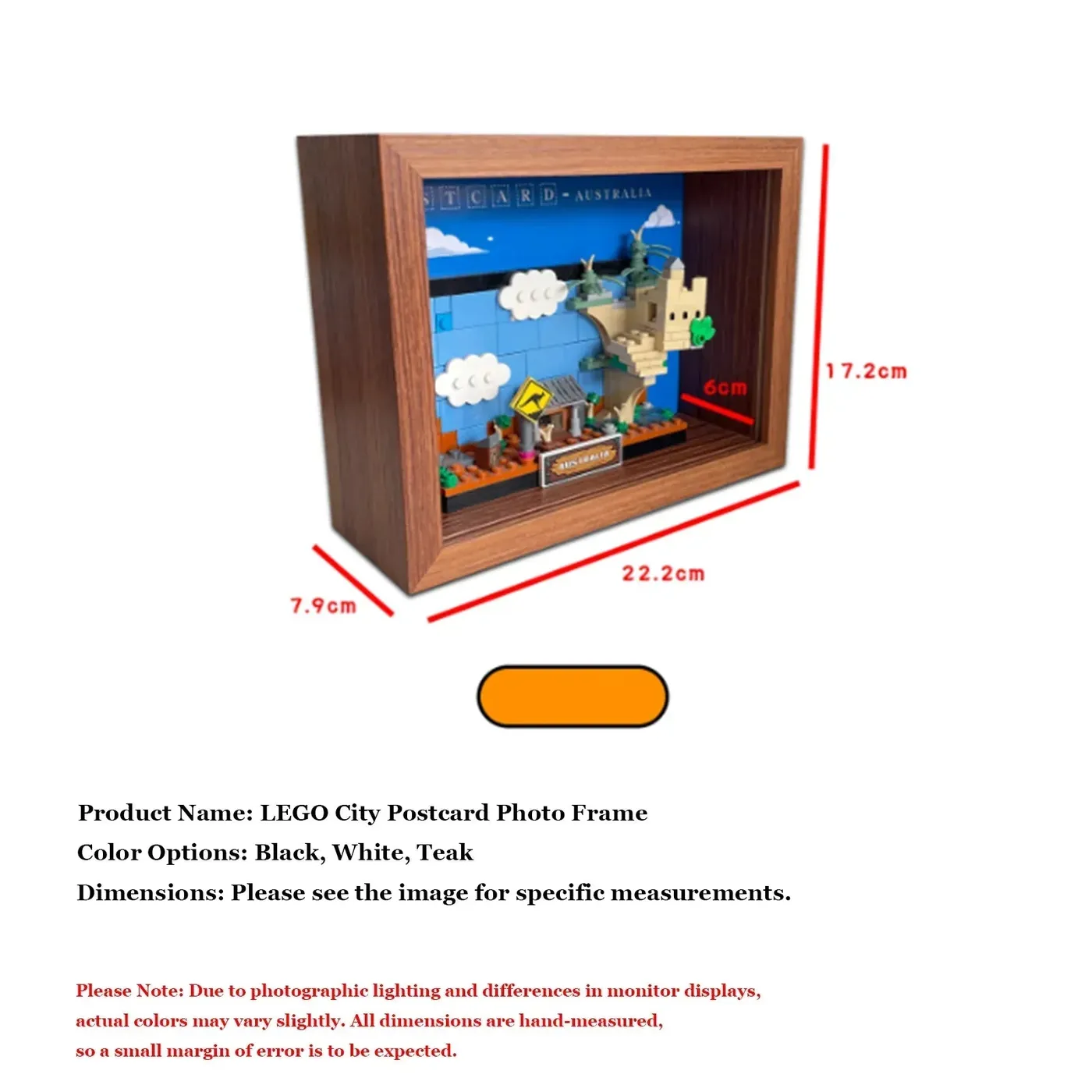 Premium-Displayrahmen aus Aluminium für LEGO City Postkarten — 11