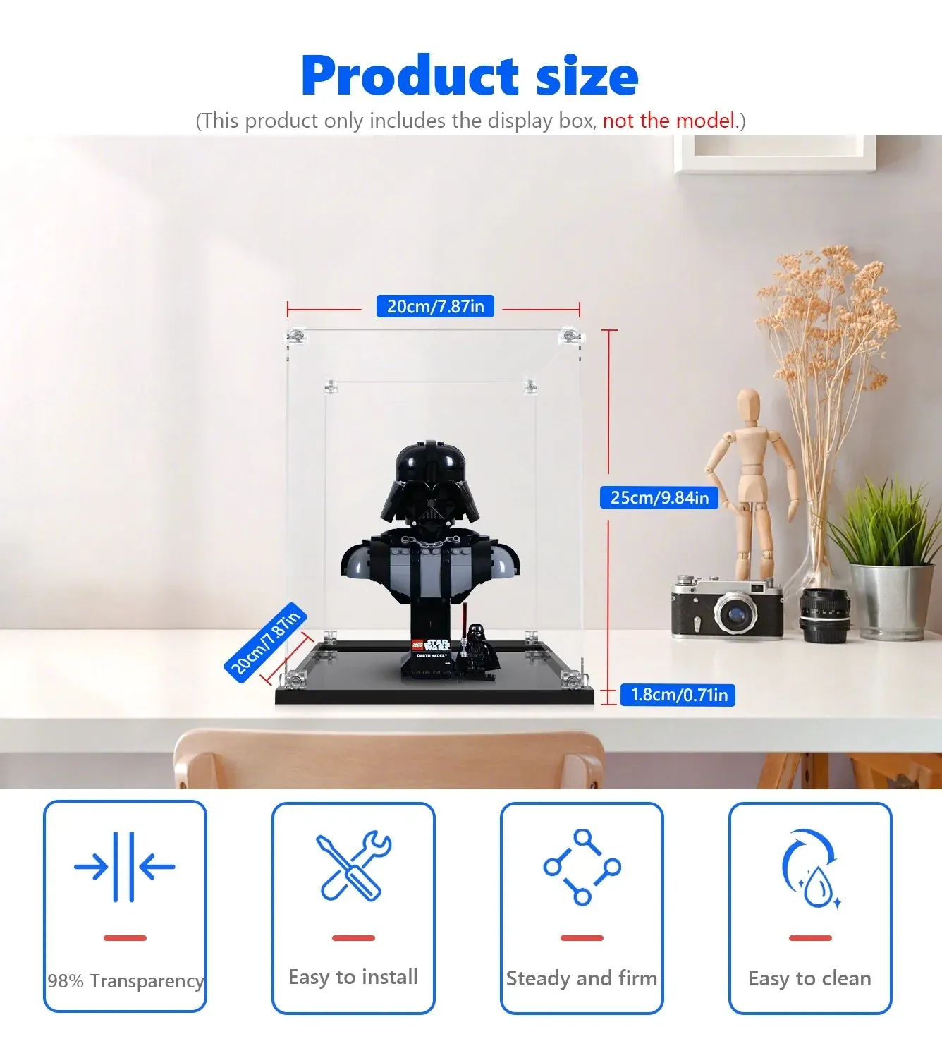 Vitrine für LEGO® Star Wars™ Darth Vader™ Bust (#75439) — 6