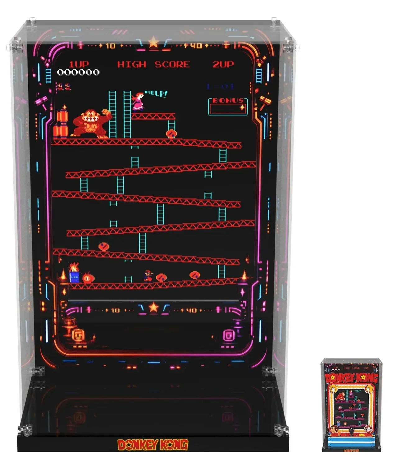 Vitrine für LEGO® Super Mario™ Donkey Kong™ Arcade 72051 — 4