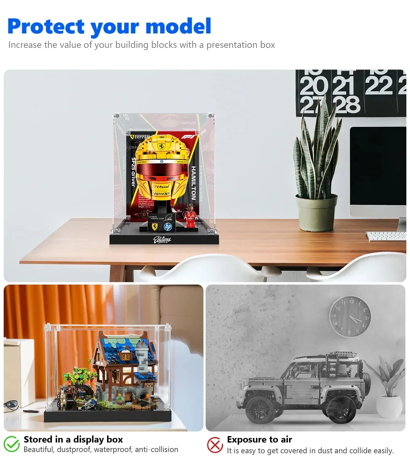 Eksponavimo dėžė LEGO® Ferrari HP Lewis Hamilton Helmet 43022 — 3