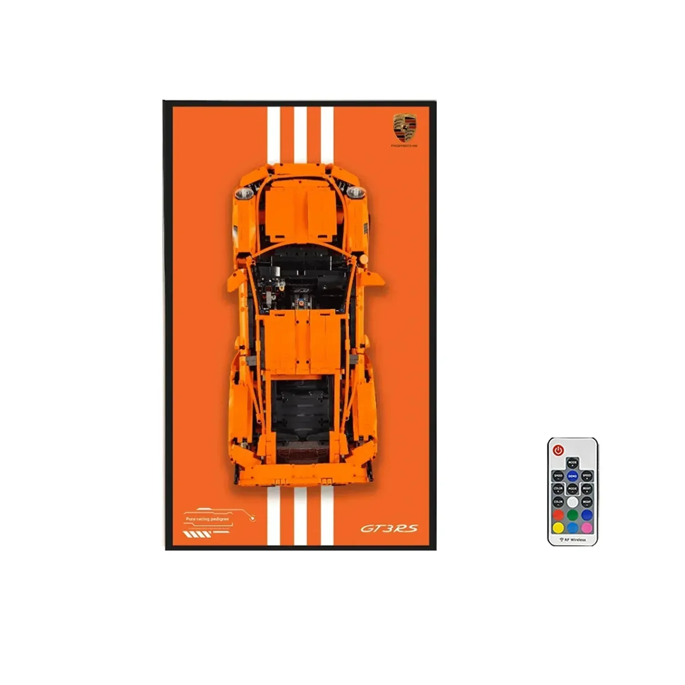 [Seria 3-ICONS] Ramka ekspozycyjna na ścianę do superaut LEGO Technic — 22