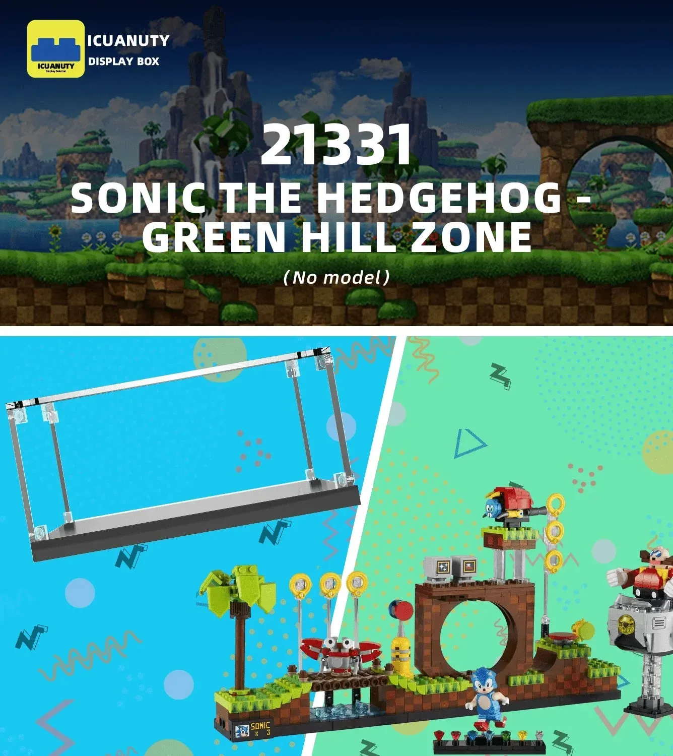 Display case for LEGO Sonic the Hedgehog - Green Hill Zone 21331 — 6