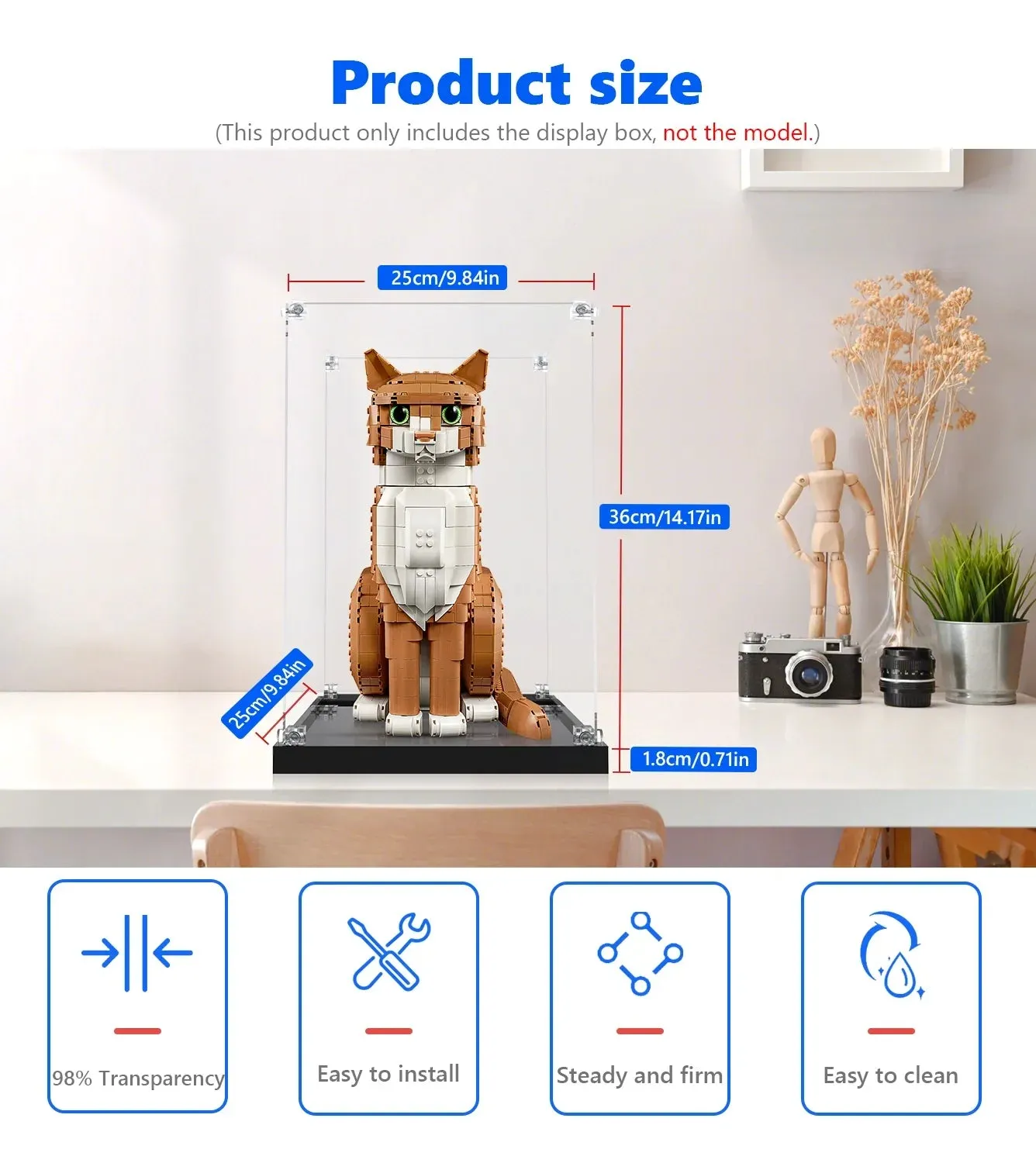 Premium montrar kompatibel med LEGO Ideas Orange Cat 21376 — 13