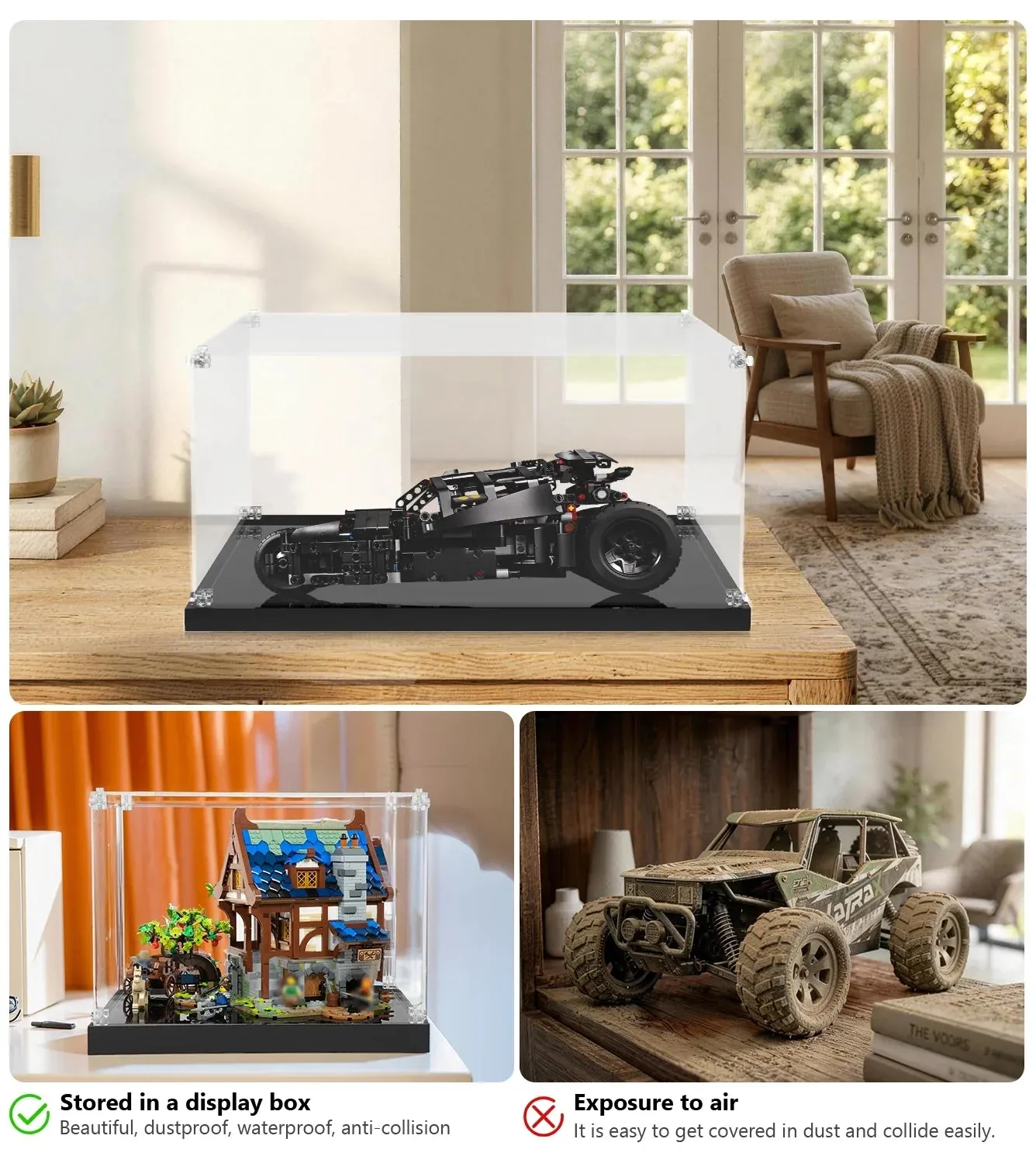 Display case for LEGO Batman™ Batmobile™ Tumbler 42239 — 14