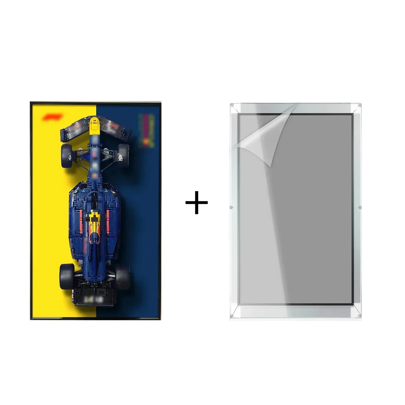 Wall display frame for LEGO Oracle Red Bull Racing RB20 F1 Car 42206 — 21
