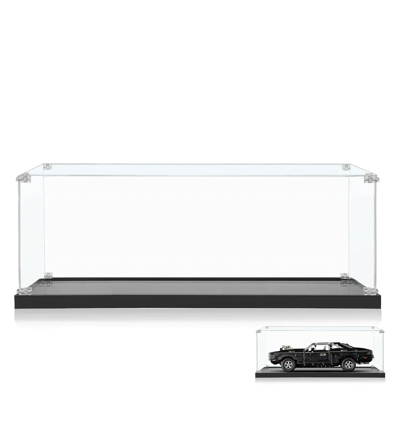 Display Case for LEGO® Technic™ Fast Furious Dodge Charger R/T 42231 — 9