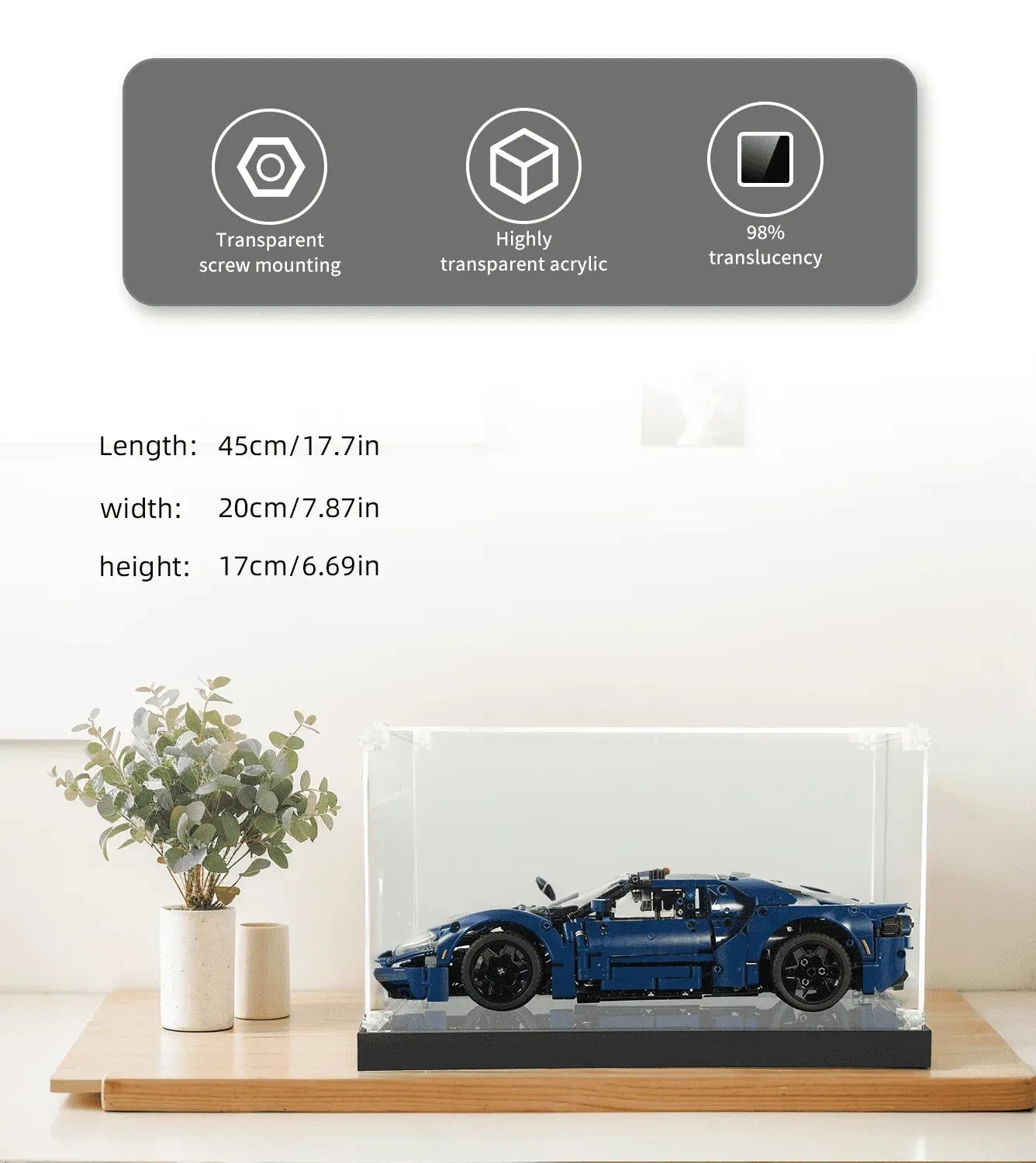 KABO Vitrine für LEGO Technic: 2022 Ford GT 42154 — 5