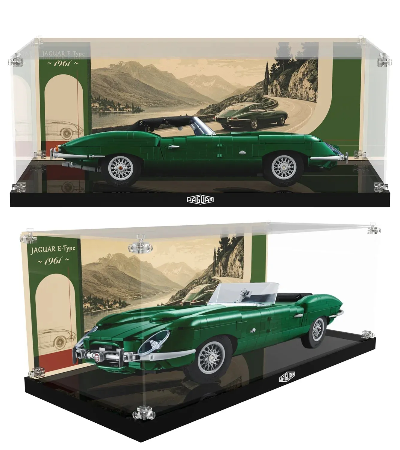 Display case for LEGO® Icons Jaguar E-Type 11381 — 8