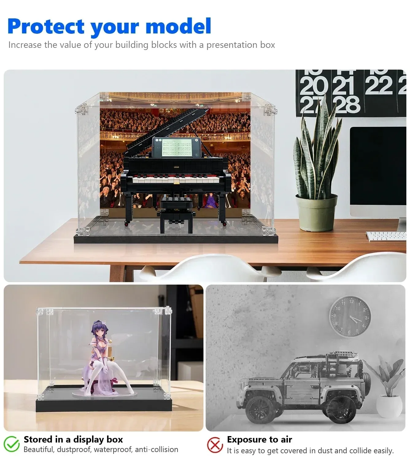 Vitrine kompatibel mit LEGO® Ideas Grand Piano 21323 — 5