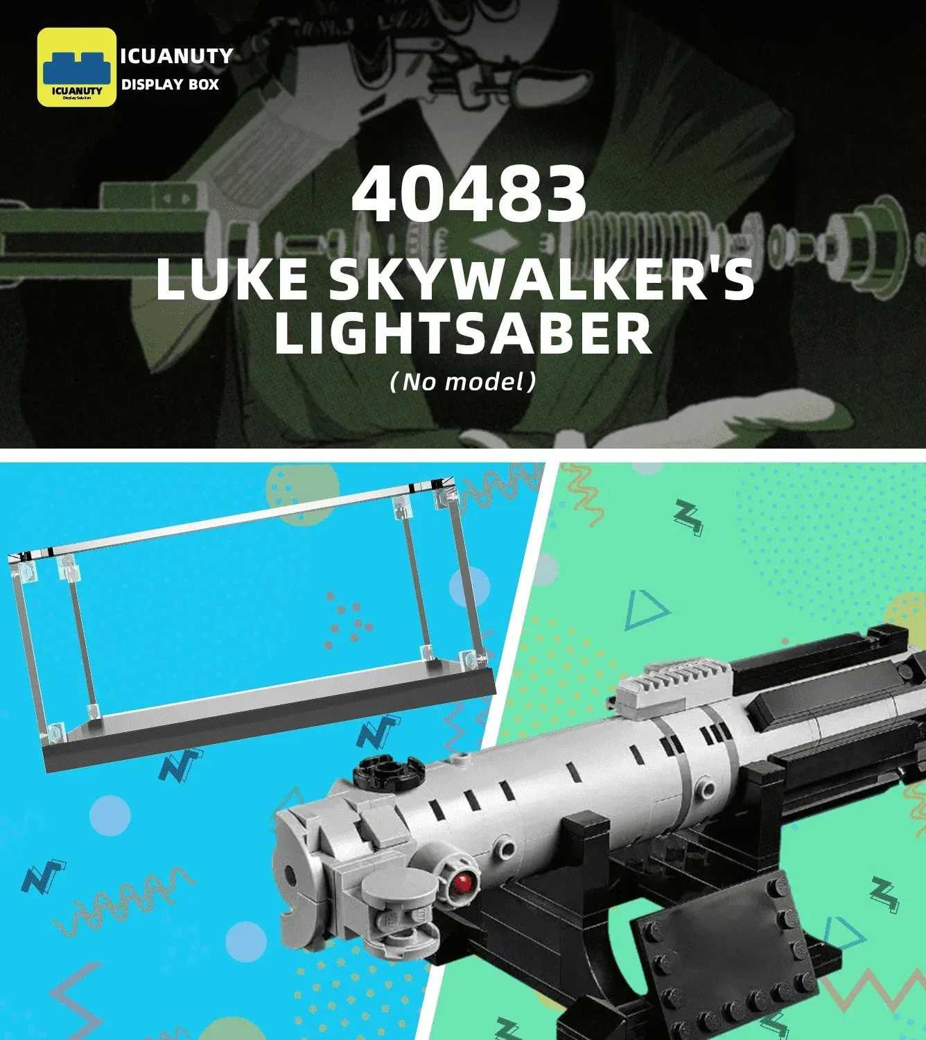 Eksponavimo dėžė Lego Luke Skywalker's Lightsaber 40483 — 6