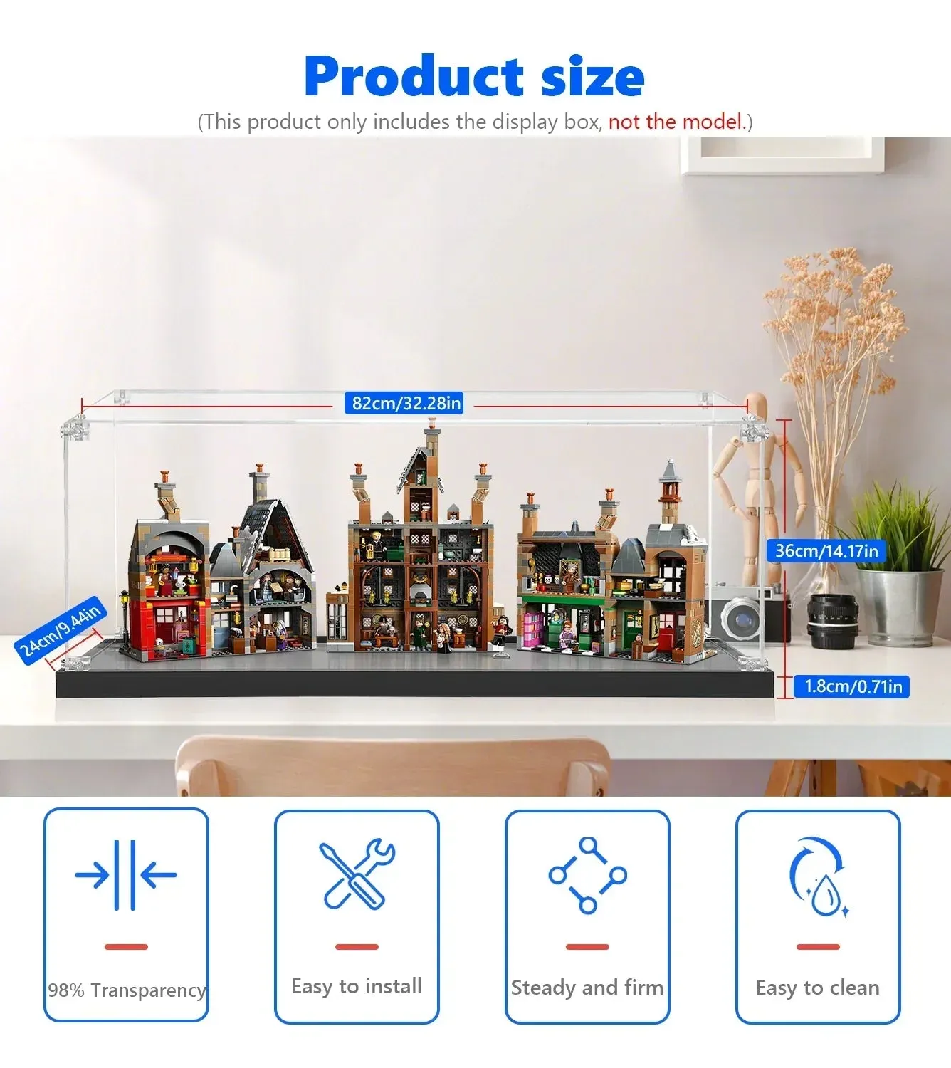 Display Case for LEGO® Harry Potter™ Hogsmeade™ Village – Collectors' Edition 76457 — 17