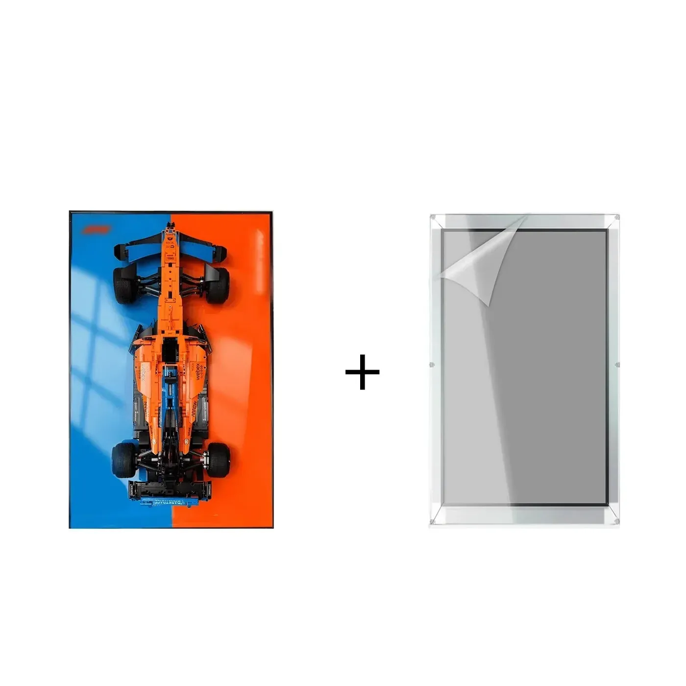 Sieninis eksponavimo rėmas, skirtas LEGO 42141 Technic™ McLaren Formula 1™ Race Car — 16
