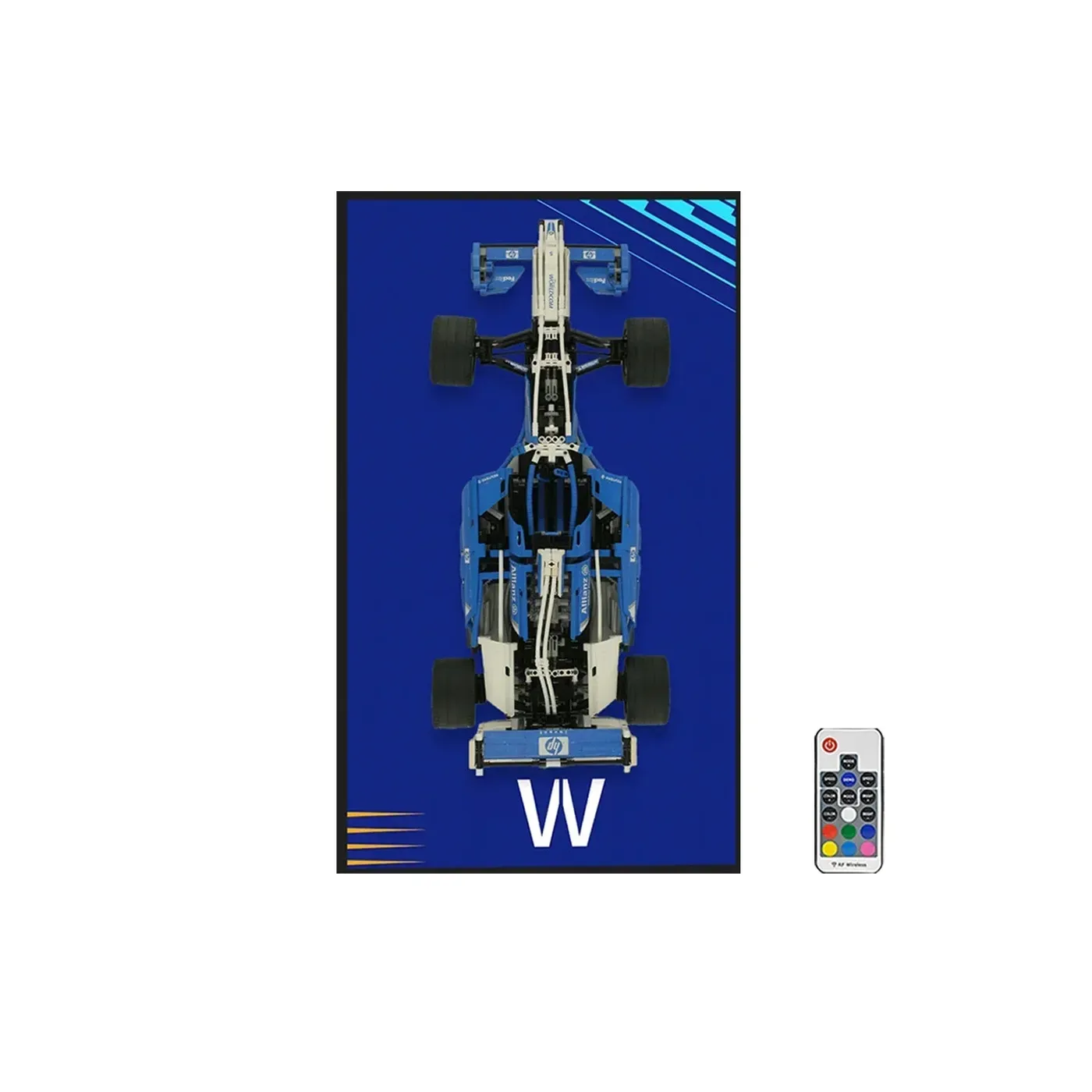 Wall Display Frame for LEGO Williams F1 Team Racer 8461 — 4