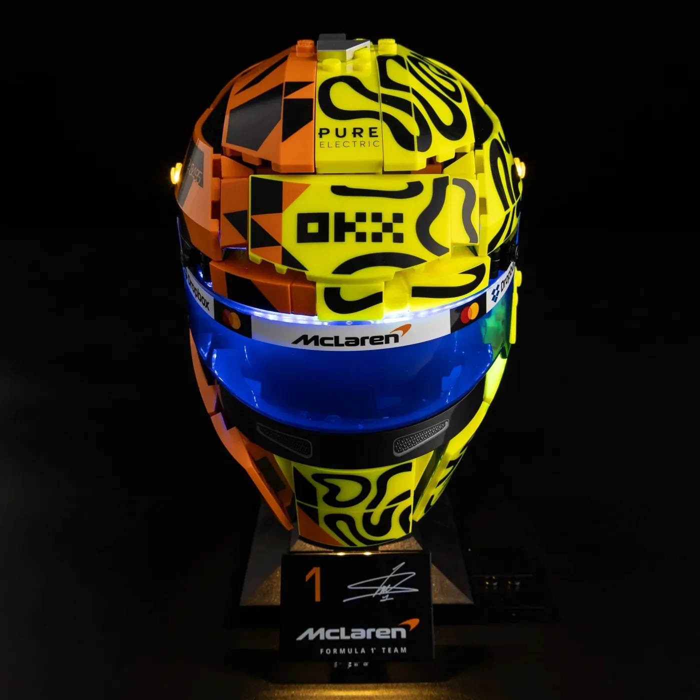 Premium belysningskit kompatibel med LEGO® Editions McLaren Mastercard F1® Team Lando Norris Helmet 43023 — 11
