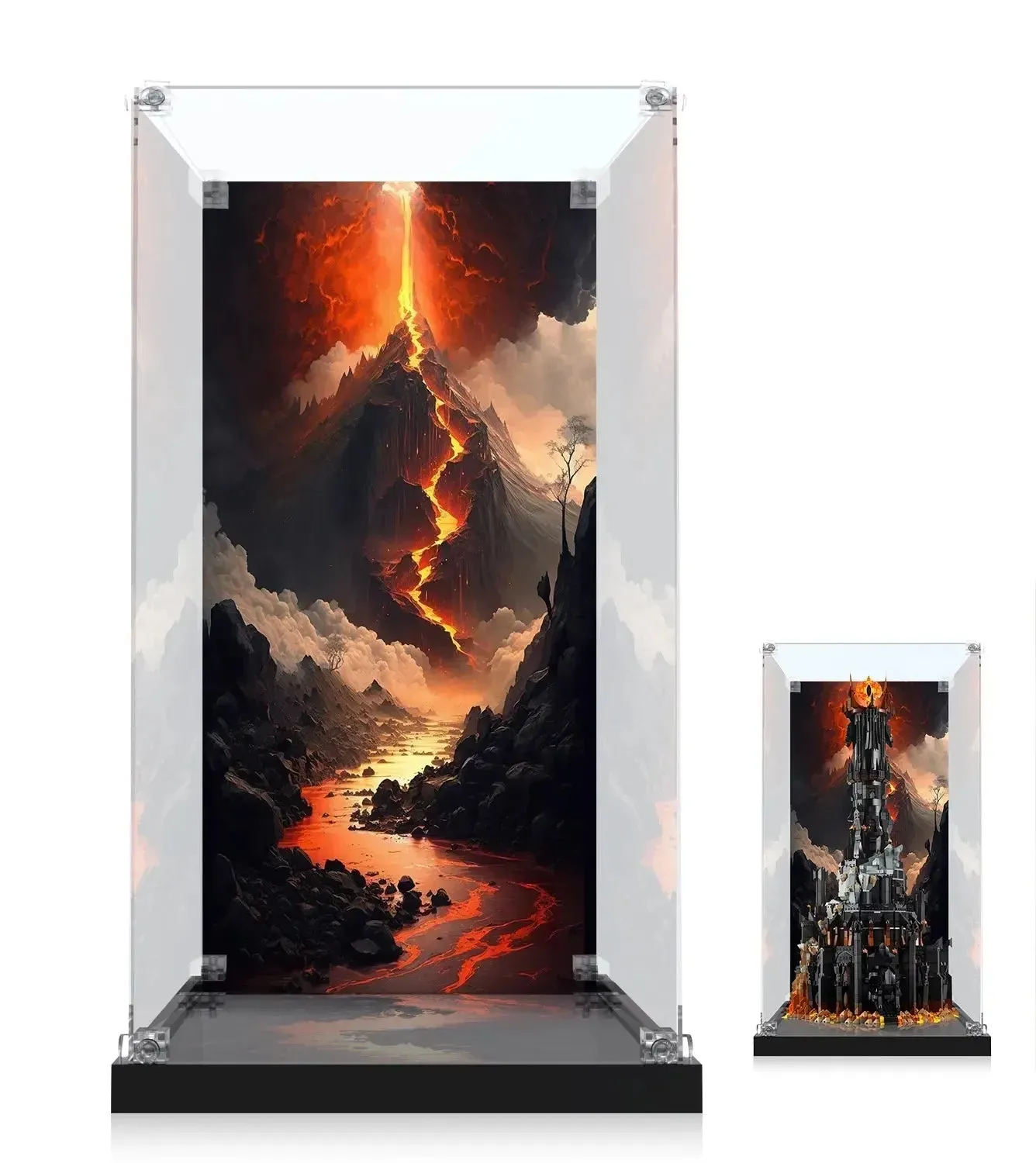 Exklusiv akrylmonter för LEGO® Icons The Lord of the Rings: Barad-dûr™ (10333)