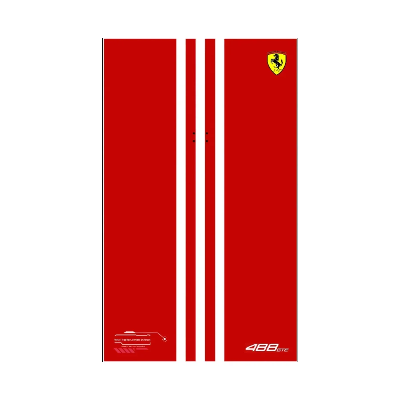 Wand-Displayrahmen für LEGO Ferrari 488 GTE 42125 — 17