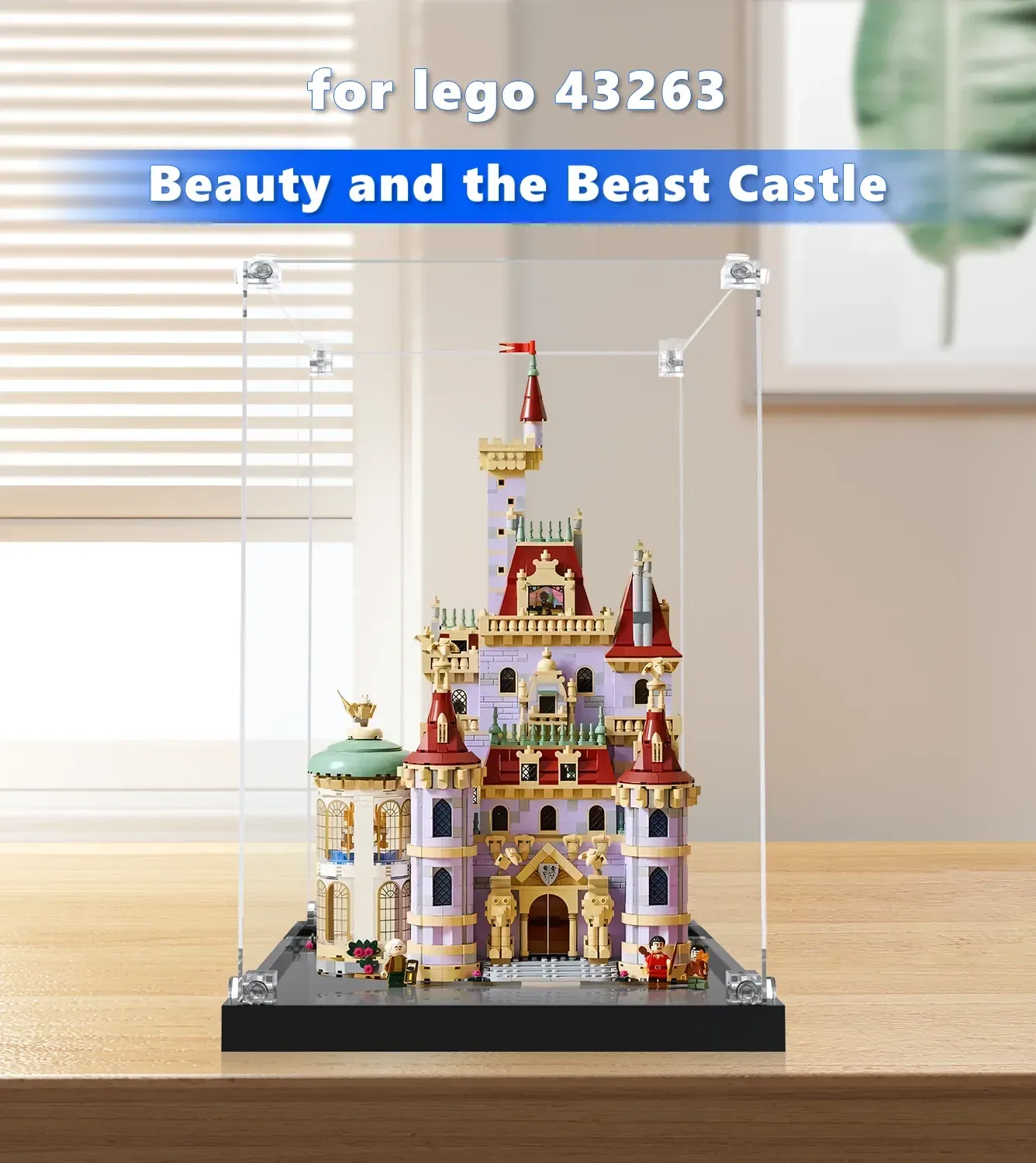 Display case for LEGO® Disney Beauty and the Beast Castle 43263 — 10