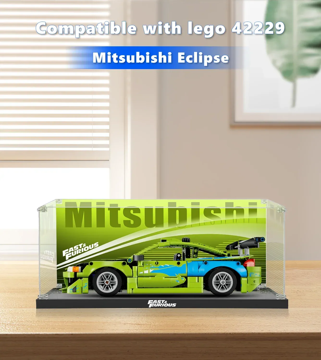 Vitrine für LEGO® Technic™ Fast Furious Mitsubishi Eclipse (42229) — 10