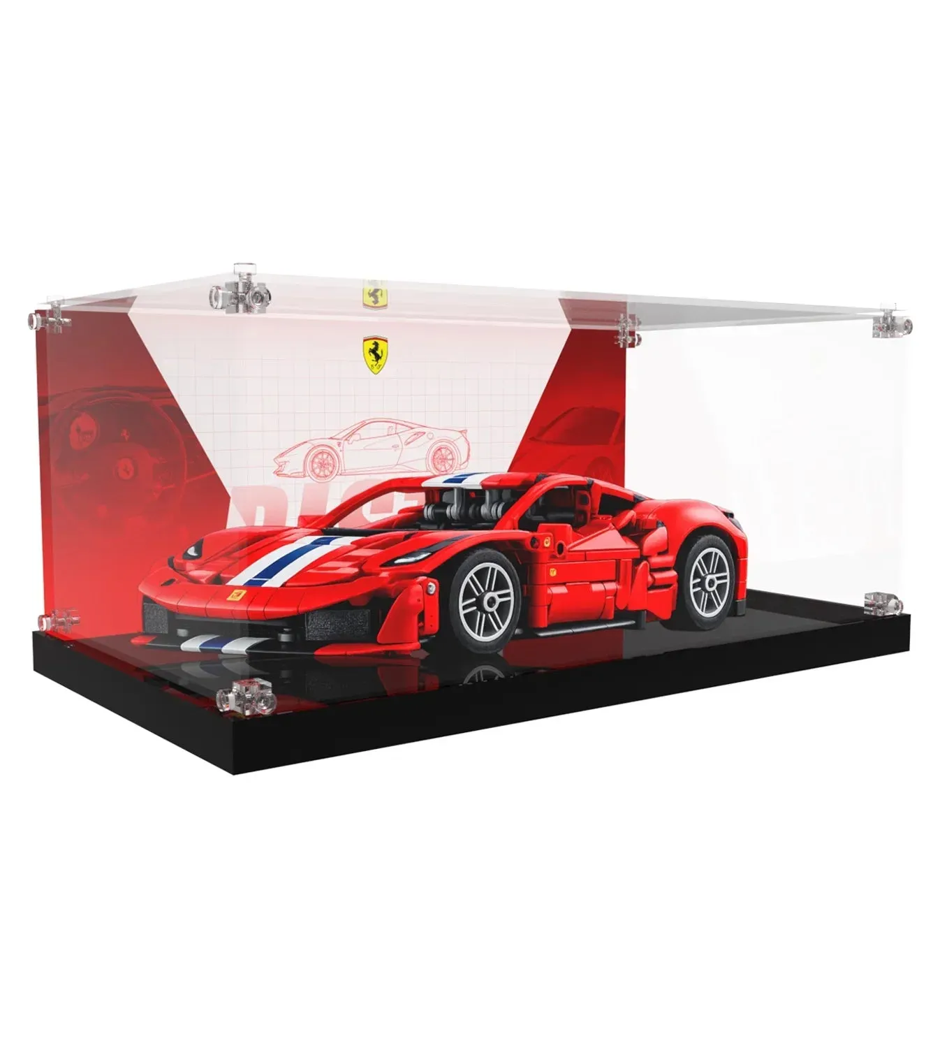 Vitrine für LEGO Technic™ Ferrari 488 Pista Car 42235
