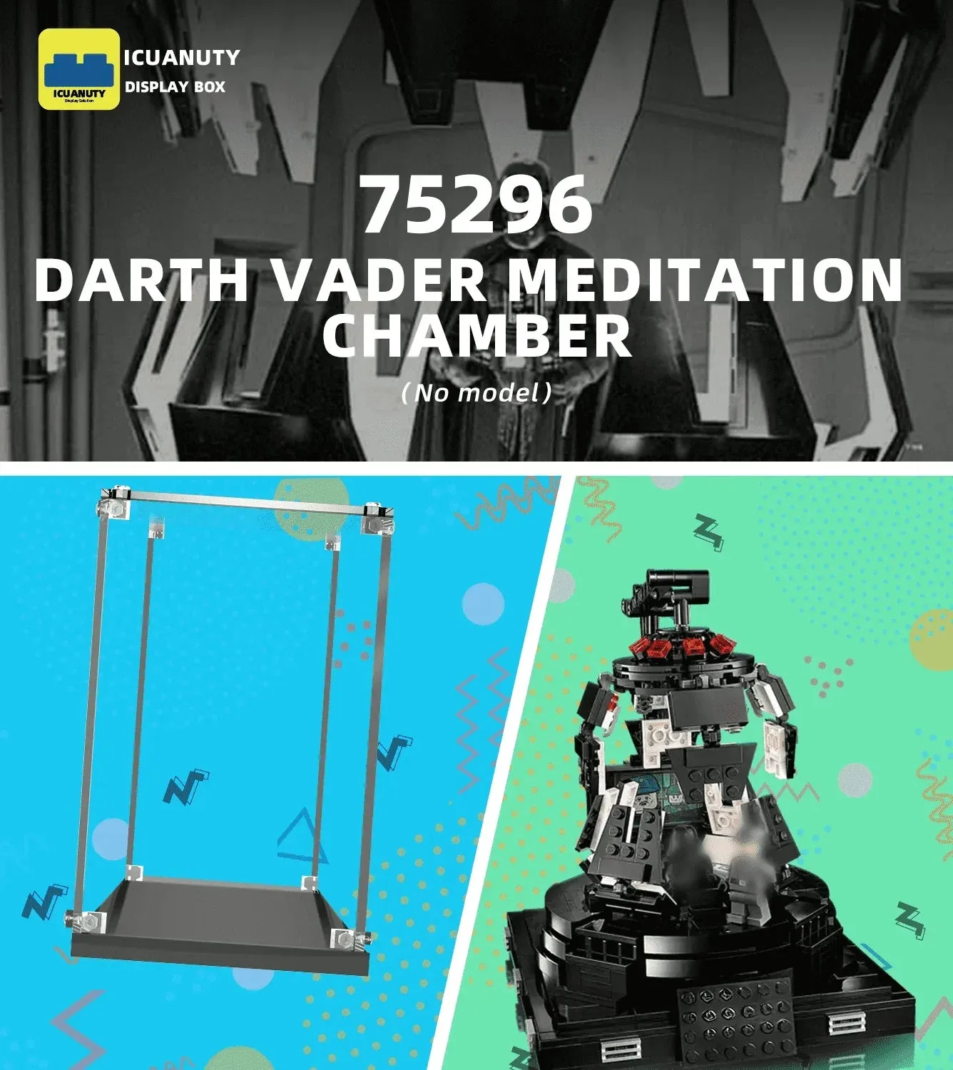 Vitrine für Lego Star WarsDarth Vader Meditation Chamber 75296 — 5