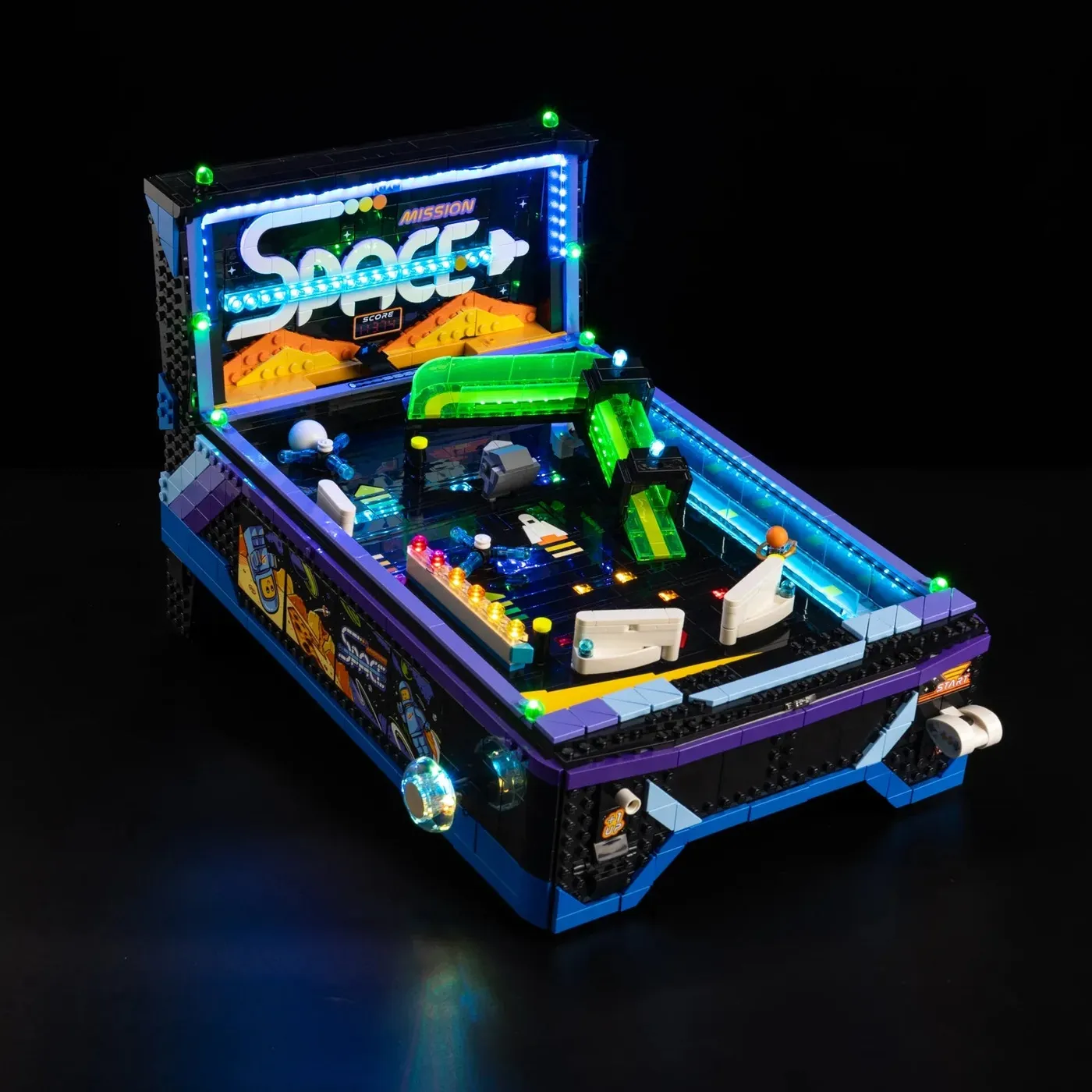 Premium-Beleuchtungsset kompatibel mit LEGO® Icons Arcade Pinball Machine 11374 — 8