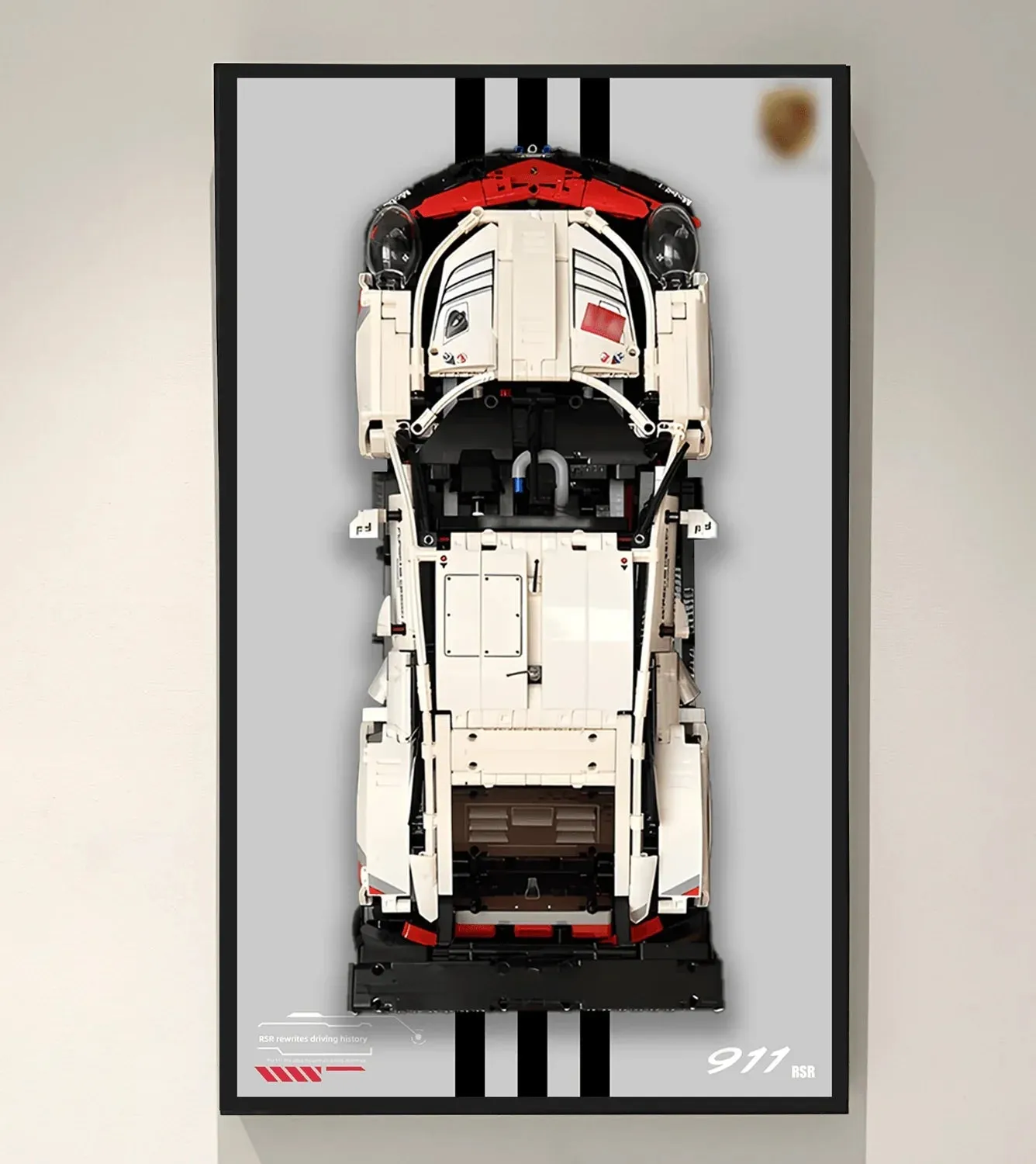 [Seria 3-ICONS] Ramka ekspozycyjna na ścianę do superaut LEGO Technic — 11