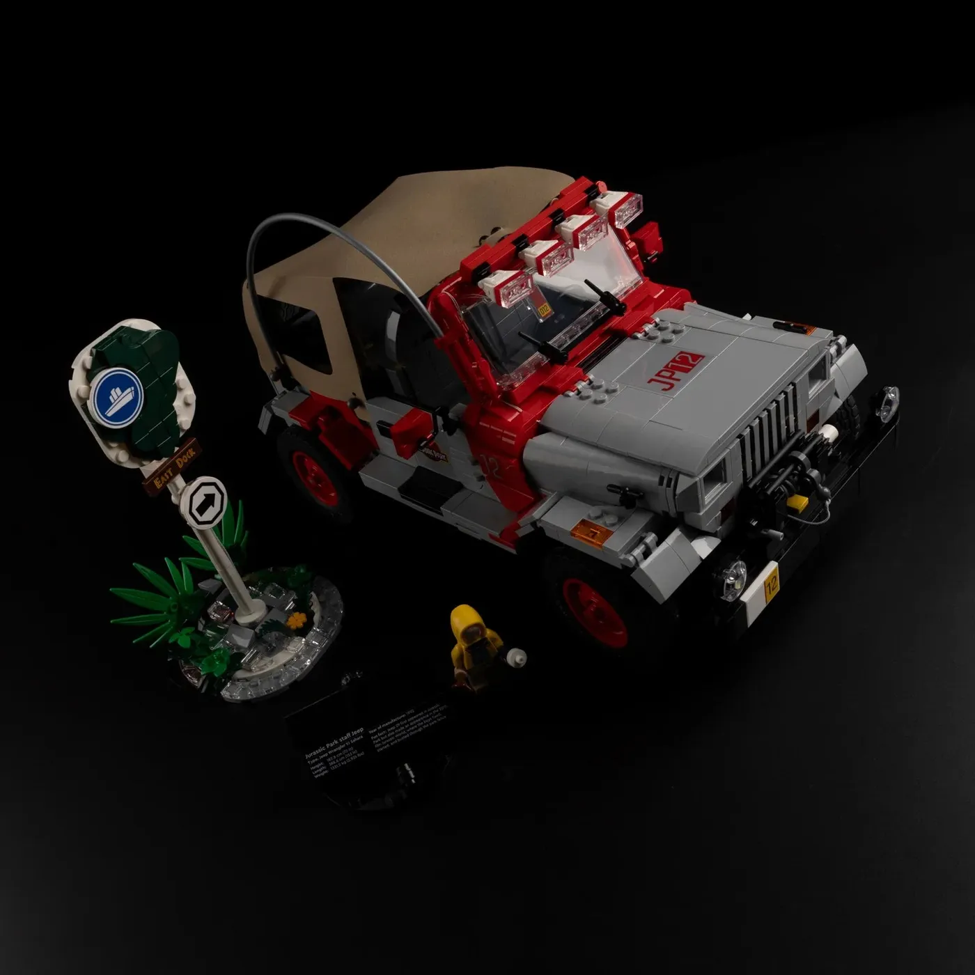 Premium-Beleuchtungsset kompatibel mit LEGO® Jurassic World™ Jurassic Park Jeep® Wrangler 77984 — 14
