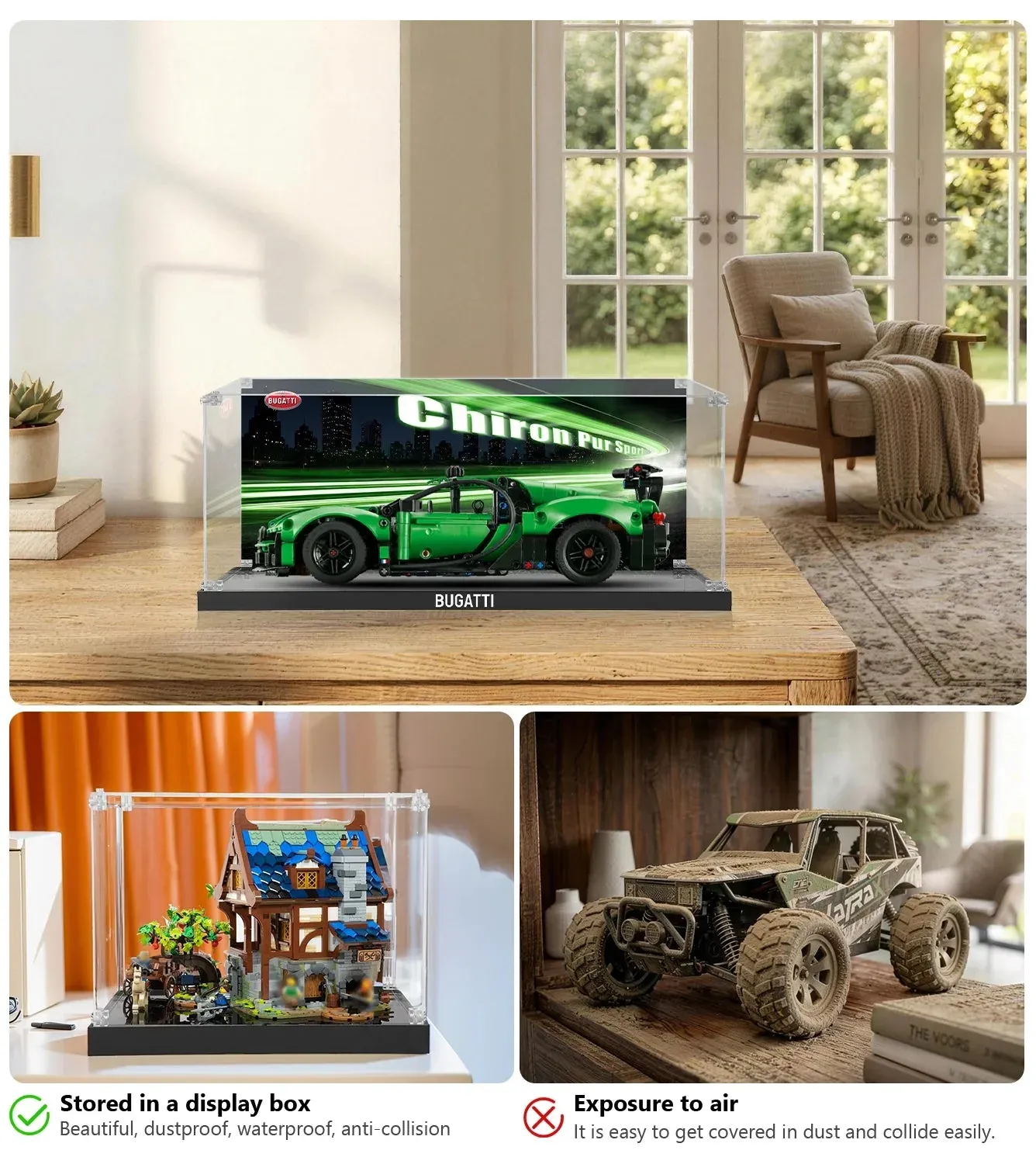 Monter för LEGO® Technic™ Green Bugatti Chiron Pur Sport 42241 — 3