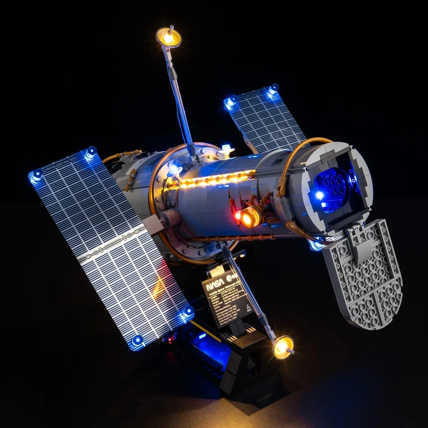 Premium-belysningskit kompatibelt med LEGO® Icons Hubble Space Telescope 11382 — 10