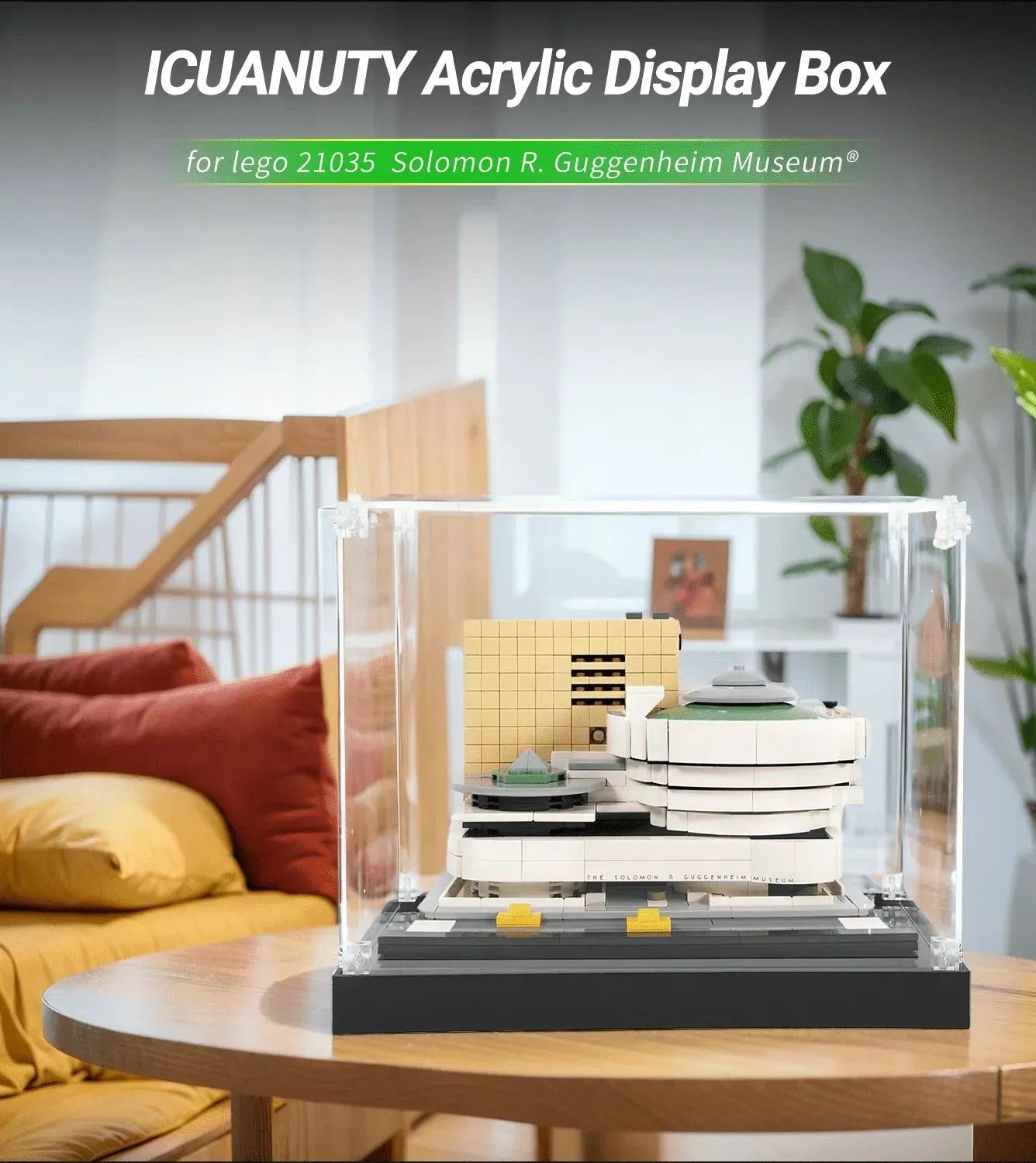 Display Case for LEGO Architecture Solomon R. Guggenheim Museum 21035 — 2