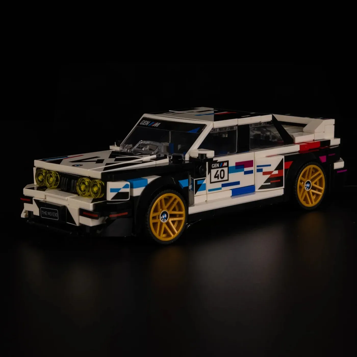 Premium-belysningskit kompatibelt med LEGO® Speed Champions BMW M3 (E30) 77263 — 4