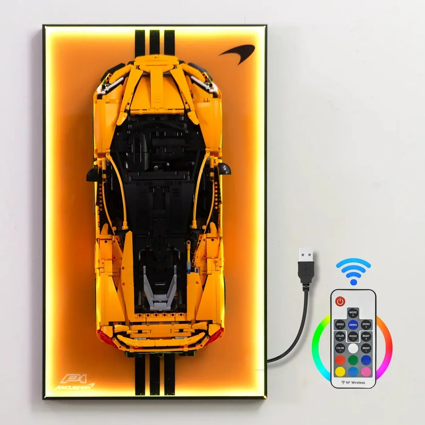 Wand-Displayrahmen für Lego Technic McLaren P1 42172 — 3