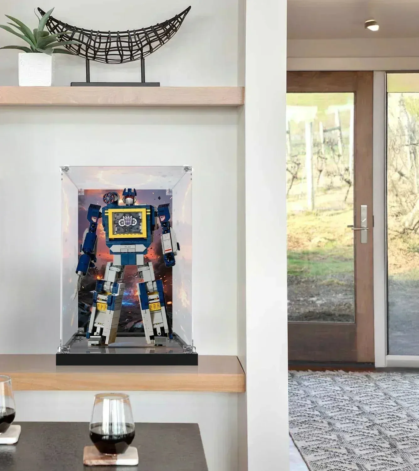 Display case for LEGO® Icons Transformers Soundwave 10358 — 14