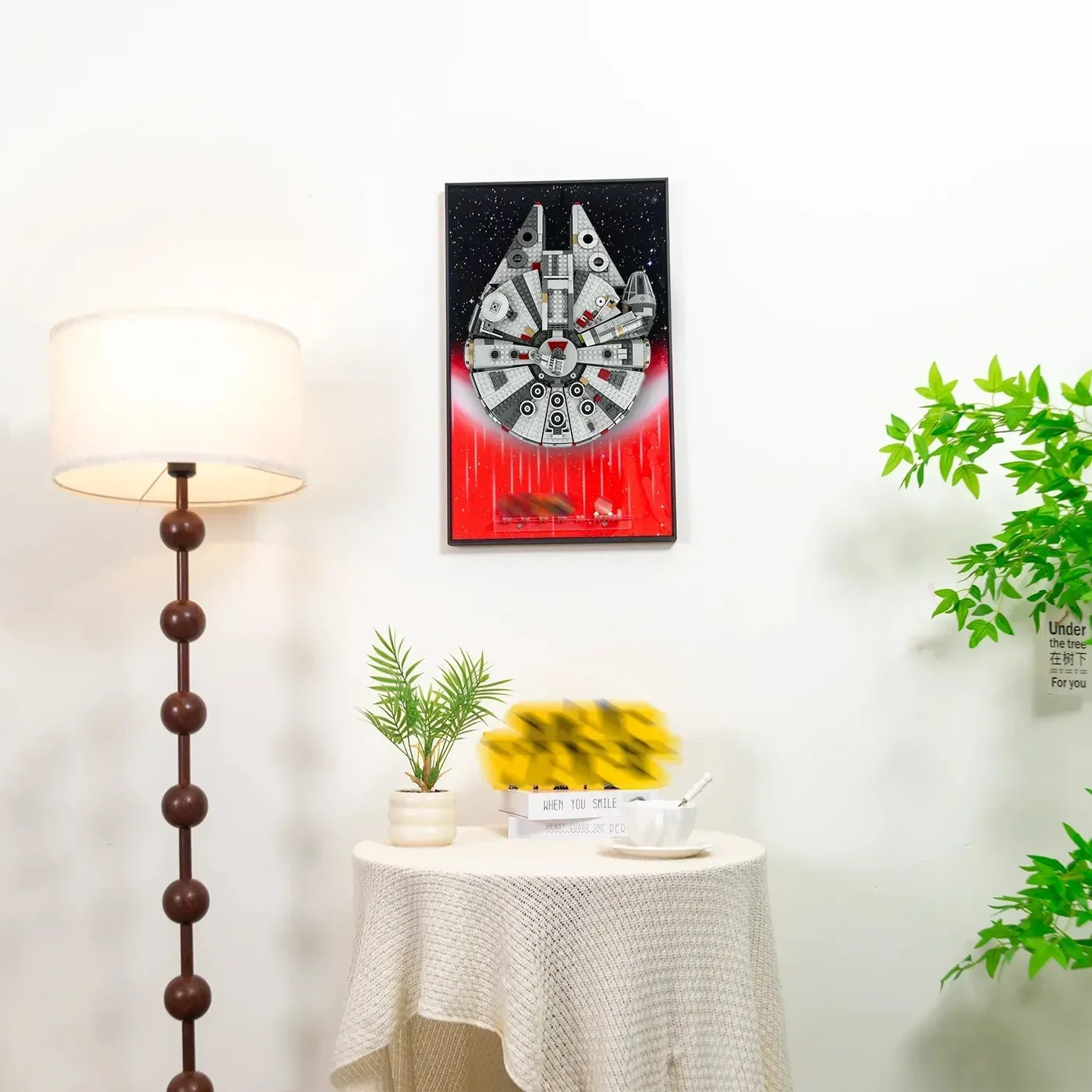 RAMKA EKSPOZYCYJNA na ścianę Premium kompatybilna z LEGO® Star Wars™ Millennium Falcon™ 75257 — 9