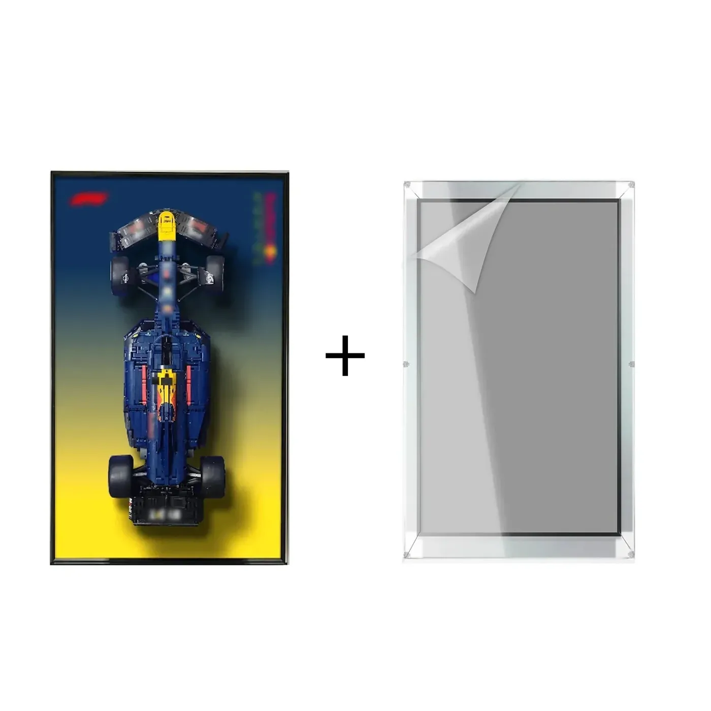Wall display frame for LEGO Oracle Red Bull Racing RB20 F1 Car 42206 — 19