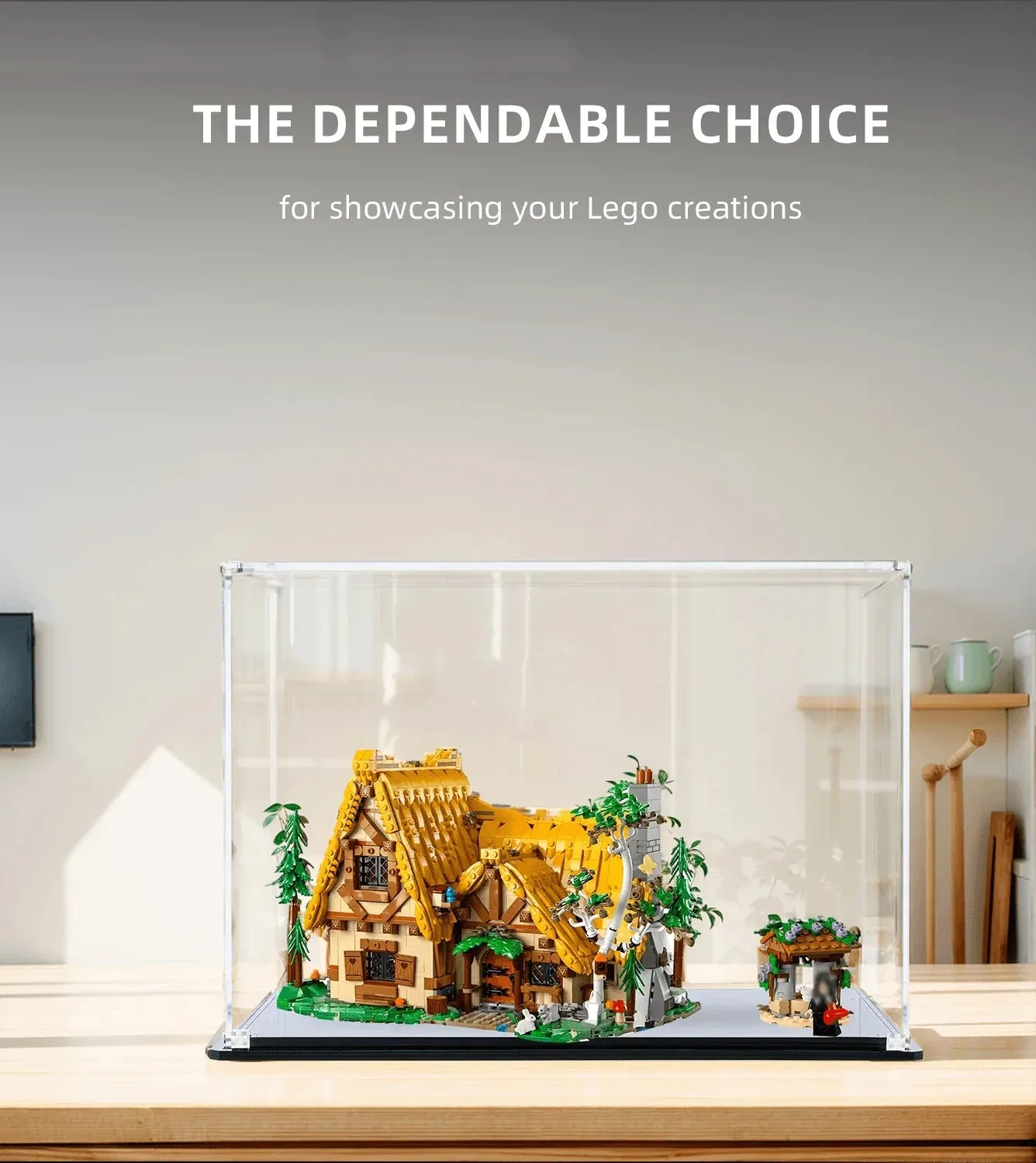 Display Case for LEGO® Snow White and the Seven Dwarfs' Cottage 43242 — 4