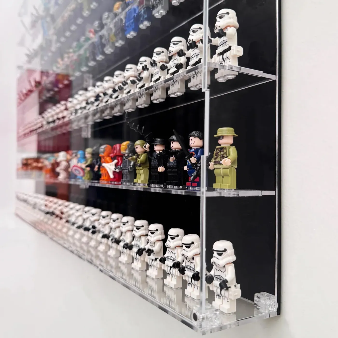 Monter för LEGO® minifigurer | Universell monter i 6 nivåer (rymmer 150 figurer) — 3