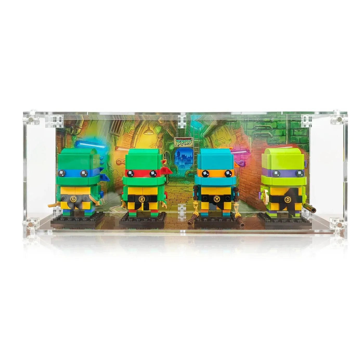 Vitrine für LEGO® BrickHeadz™ Teenage Mutant Ninja Turtles 40878