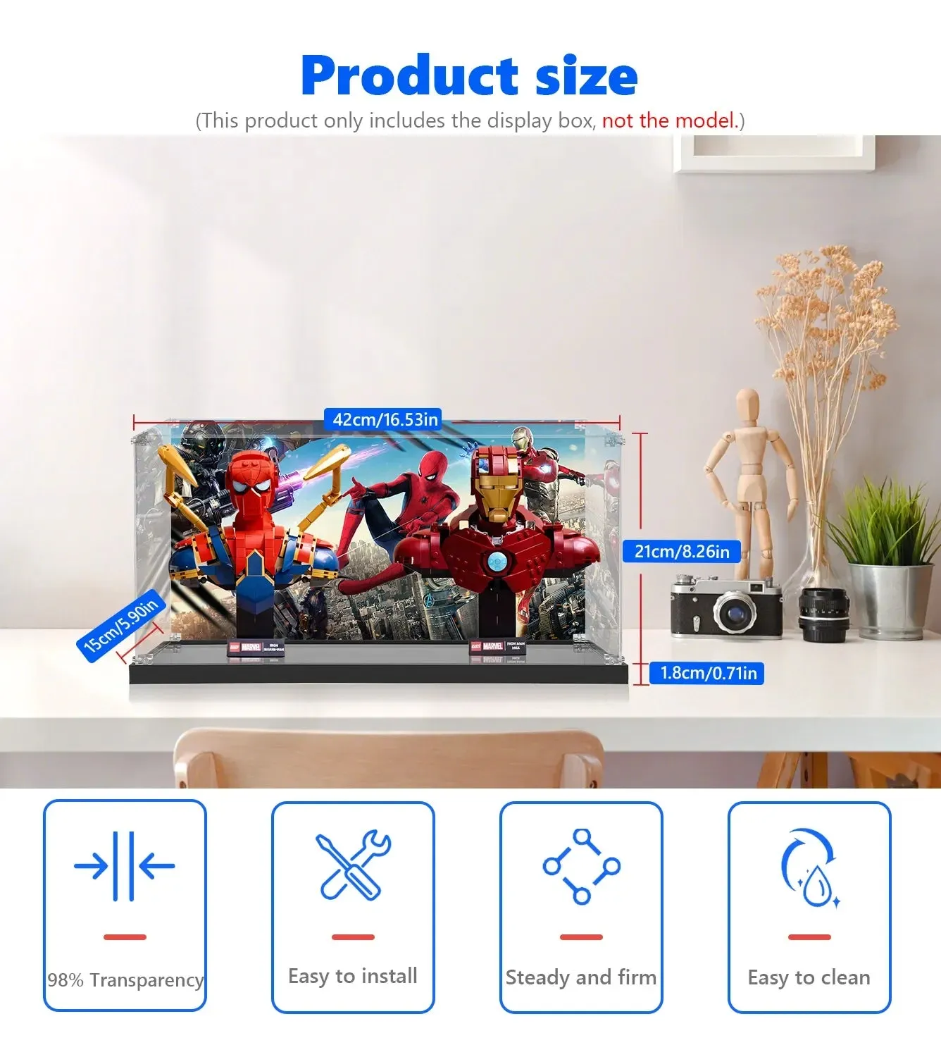 Eksponavimo dėžė LEGO® Marvel Spider-Man 76326 + Iron Man 76327 — 5