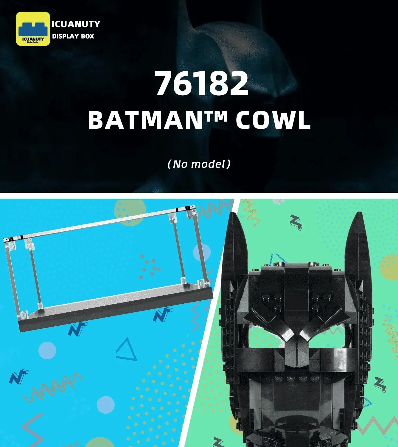 Vitrine für LEGO Batman Cowl 76182 — 4