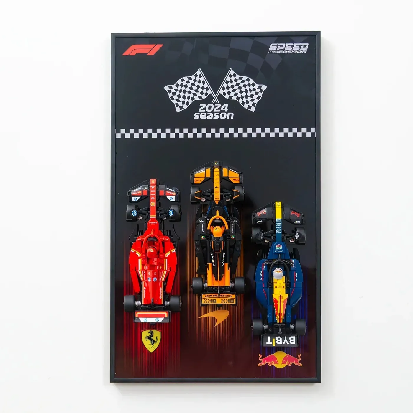 Ramka ścienna do samochodów F1 LEGO Speed Champion (1:32) Triple Racer 2024