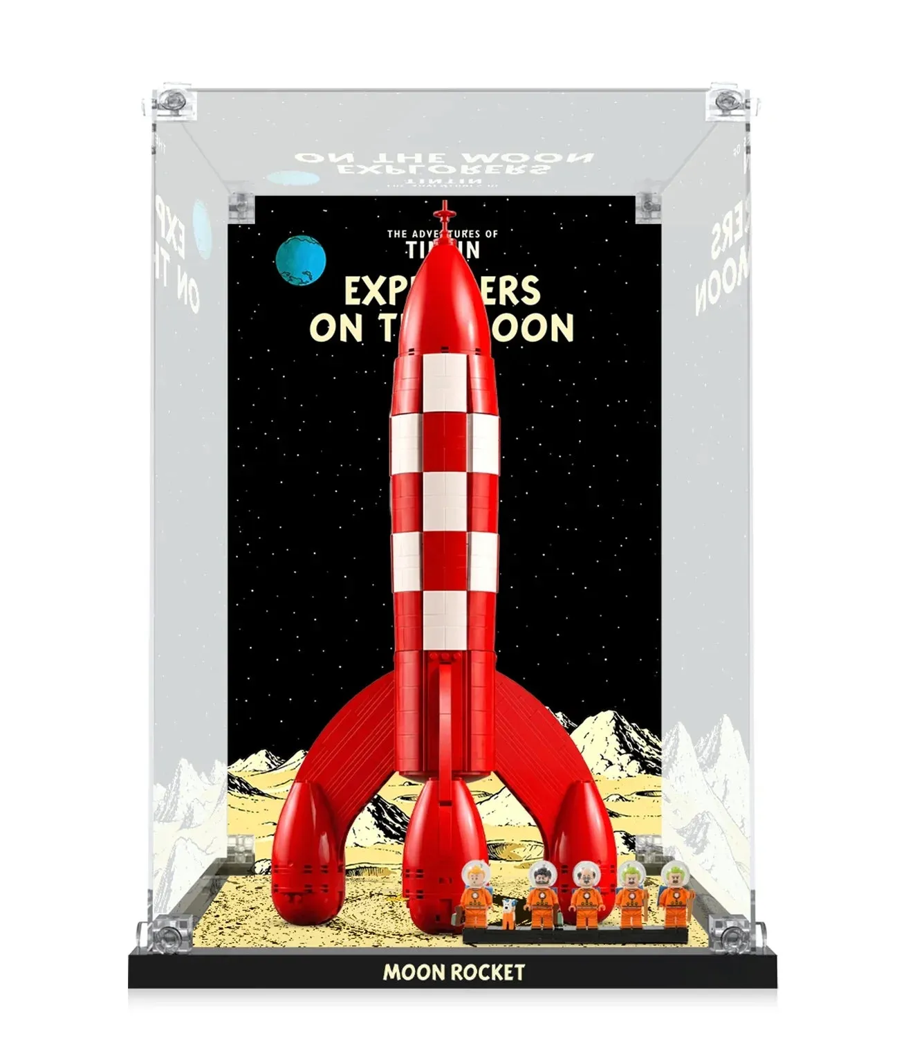 Display Case for LEGO® Ideas Tintin® Moon Rocket #21367